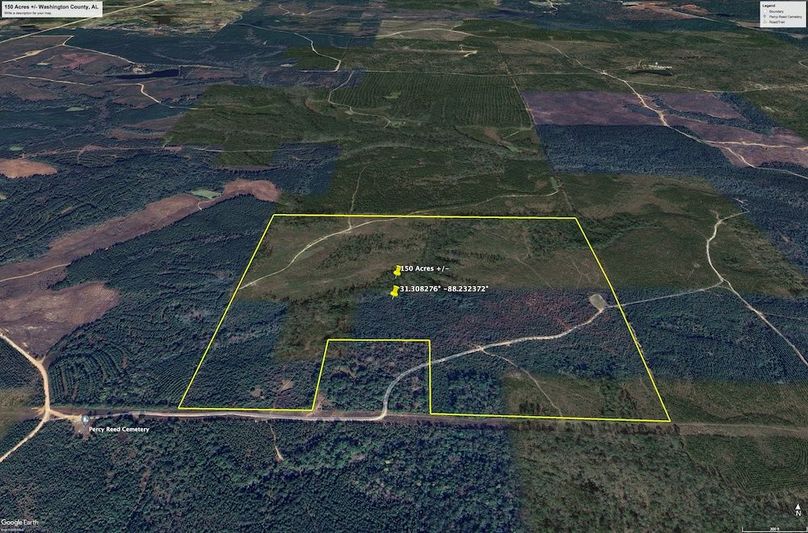 Aerial #2 Approx. 150 Acres Washington County, AL