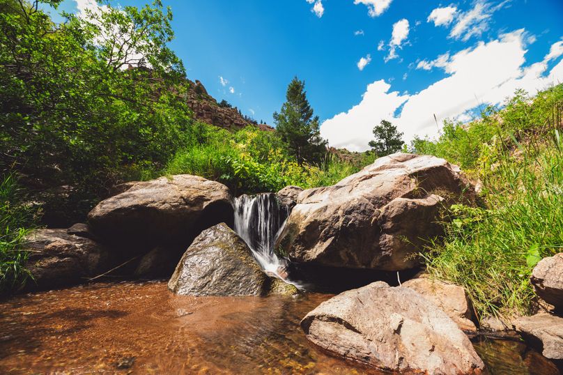 Teller Co 243.32 Kief - 037 Nearby Waterfall on Cripple Creek