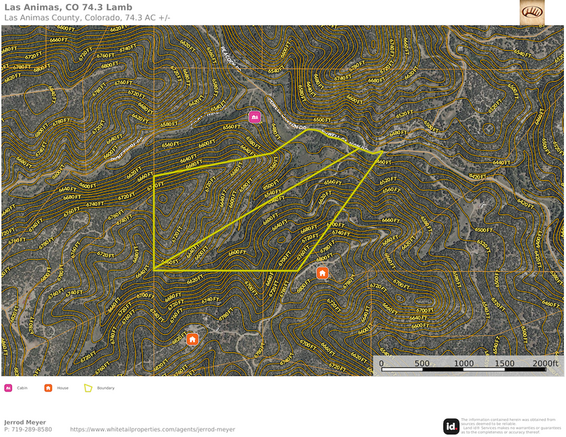 Las Animas, Co 74.3 Lamb Topo View