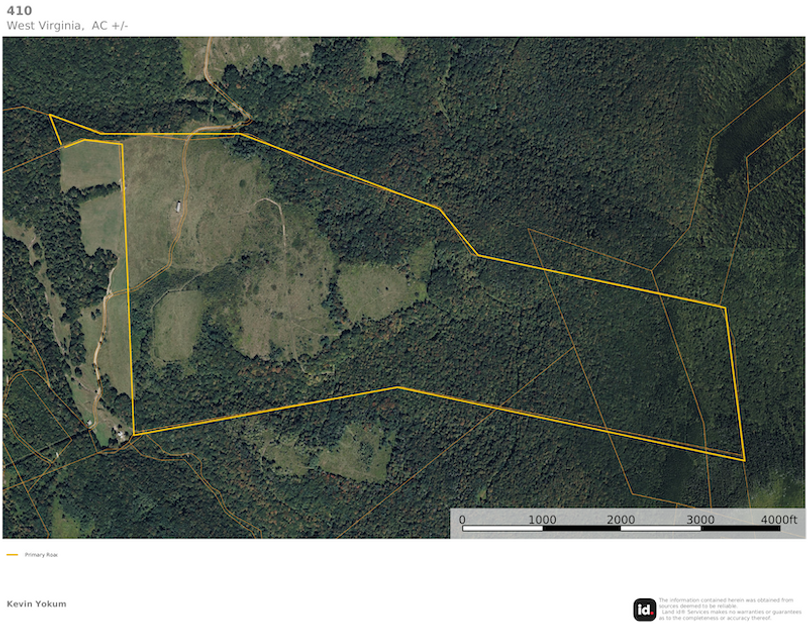 Rand Co WV 410 Land Fund WV map 1 site
