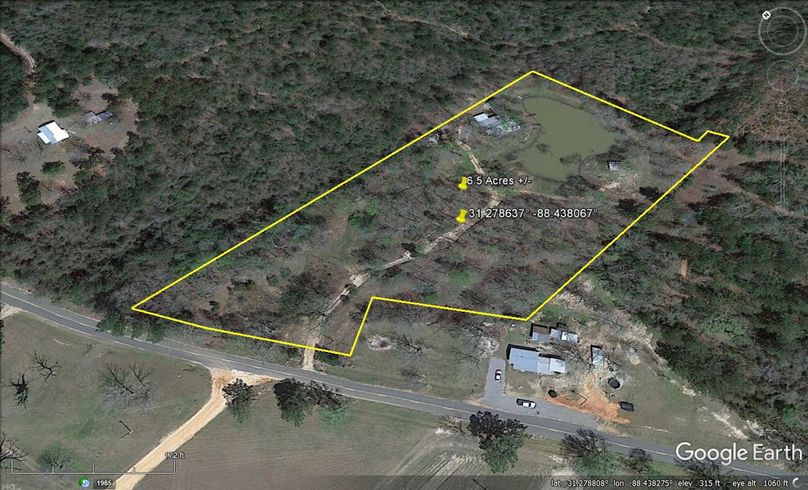 Aerial #2 Approx. 6.5 Acres Washington County, AL