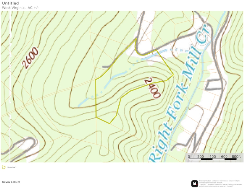 Rand Co WV 17.78 JJ Lands map2 topo