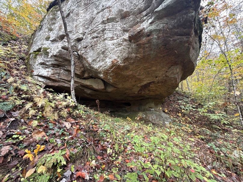013Large Fallen Rock with Cave Formation under-2