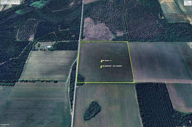 Aerial #4 Approx. 40 Acres Baldwin County, AL