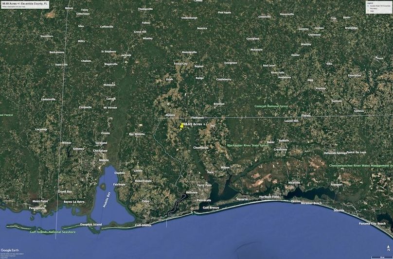Aerial #8 Approx. 98.69 Acres Escambia County, FL