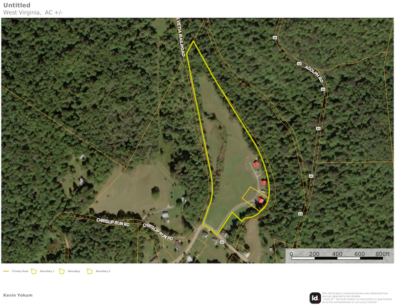 Randolph Co WV dark horse cabin 1 map 1 site