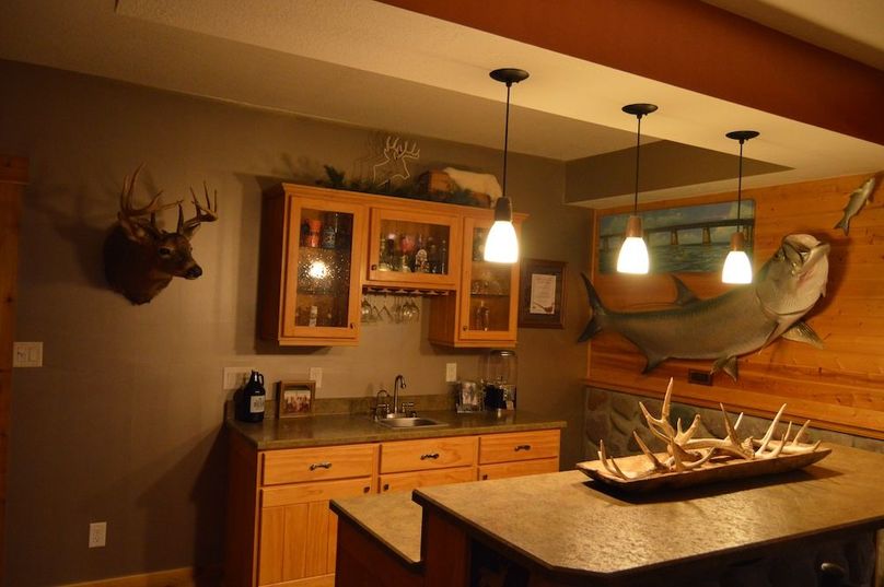 Wetbar in basement