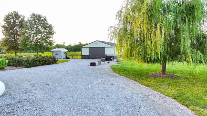 30 x 60 storage shed and smokehouse just to the left