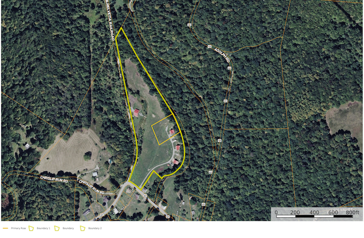 Randolph Co WV dark horse Cabin 3 map 1 site