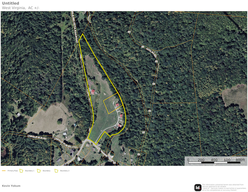 Randolph Co WV dark horse Cabin 3 map 1 site