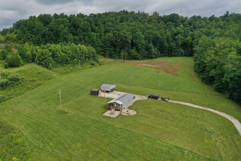 016 low altitude aerial drone shot from the southeast corner of the property