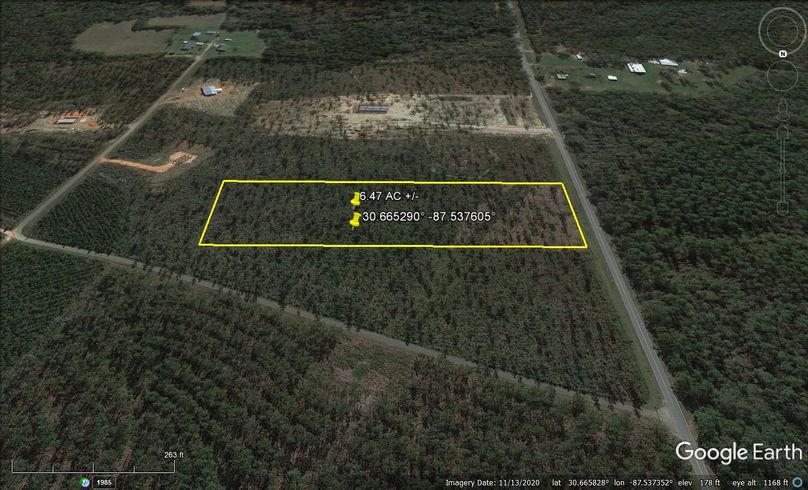 Aerial #4 Approx. 6.47 Acres Baldwin County, AL