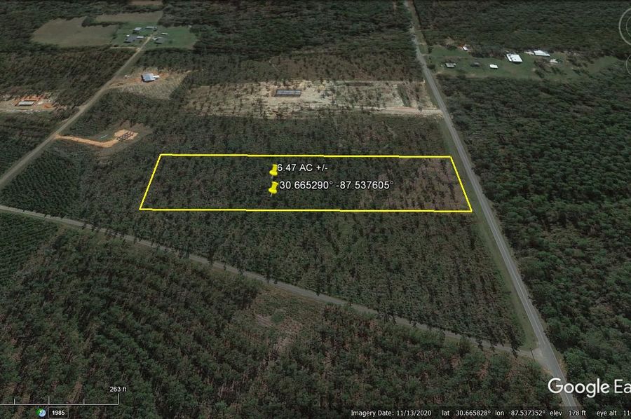 Aerial #4 Approx. 6.47 Acres Baldwin County, AL