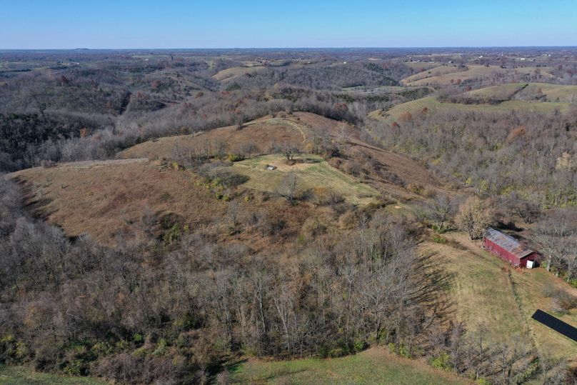 014 aerial drone shot of the knoll and the center of the property.  Look at those views!!