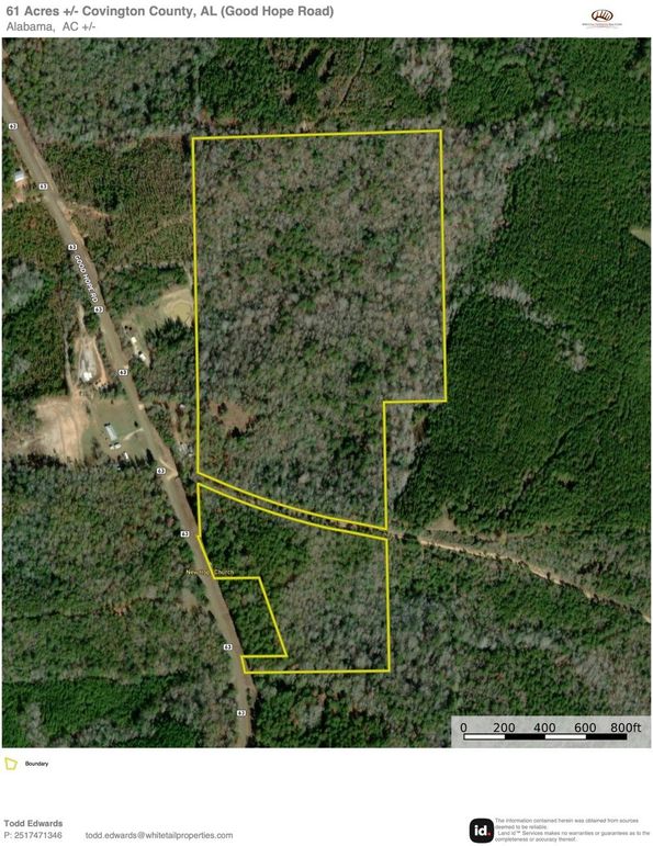 Aerial #1 Approx. 61 Acres Covington Cty, AL