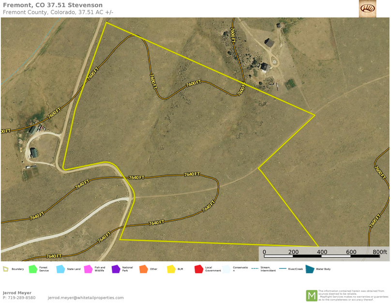 Fremont, CO 37.51 Stevenson Topo