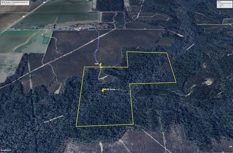 Aerial #5 Approx. 98.69 Acres Escambia County, FL