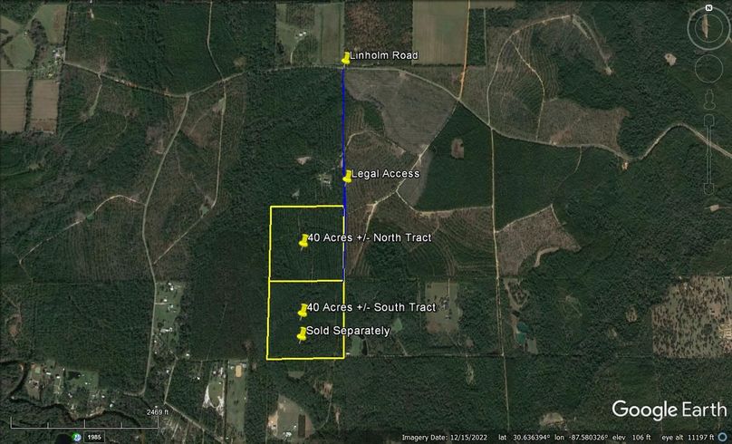 Aerial #9 Approx. 40 Acres Baldwin County, AL