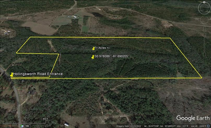 Aerial #2 Approx. 71 Acres Baldwin County, AL