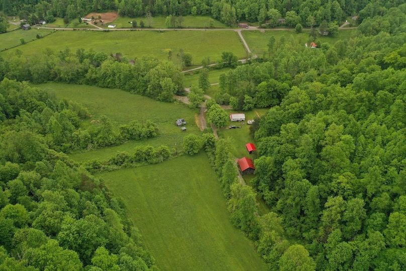 018 aerial drone shot from the south boundary looking north down the valley