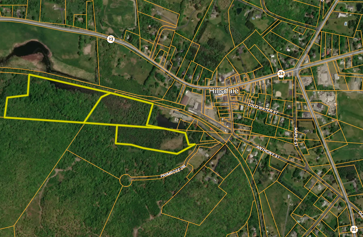 Columbia Co 40.25+_- acres Dean Town map