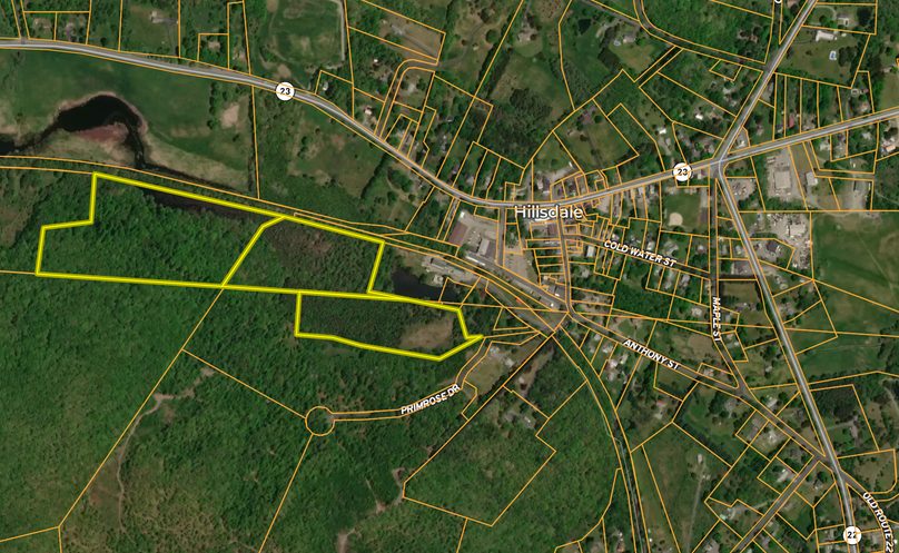 Columbia Co 40.25+_- acres Dean Town map