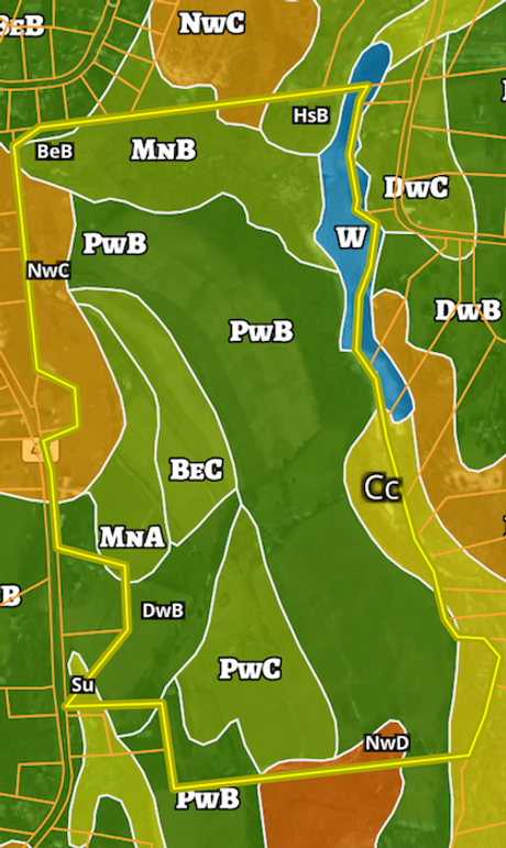 Dutchess Co 138 Kondas Soils map