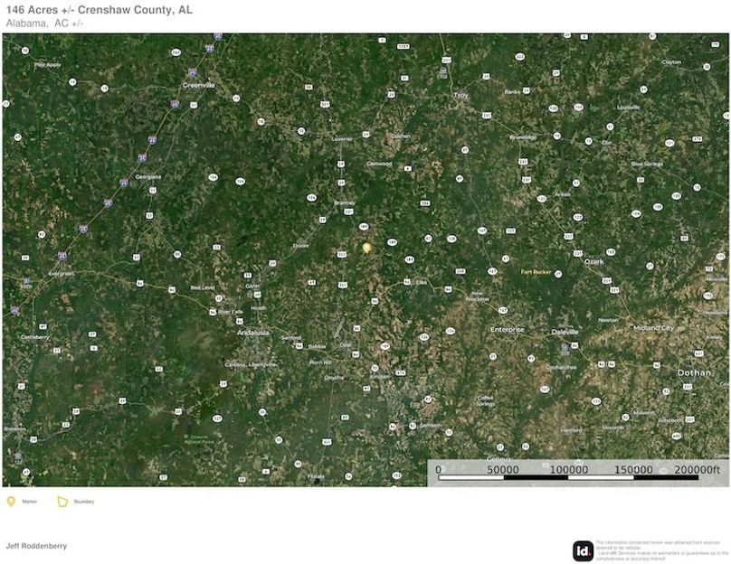 Extended Aerial #1 - 146 Acres Crenshaw, AL - Hutchinson