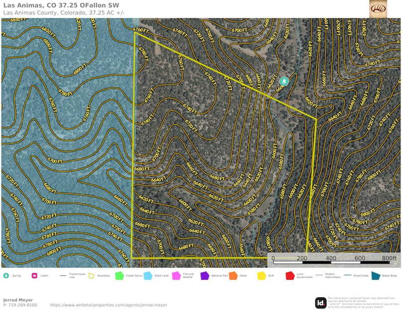 Las Animas, CO 37.25 OFallon SW Topo