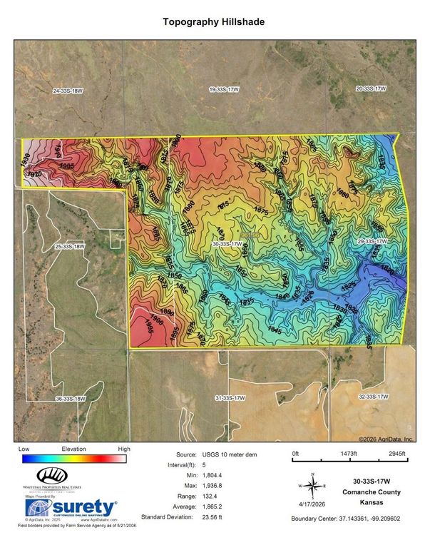 Comanche Gray 960 Hillshade