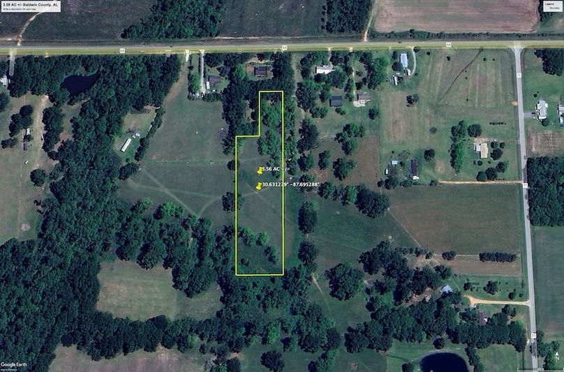 Aerial #1 Approx. 3.56 Acres Baldwin County, AL