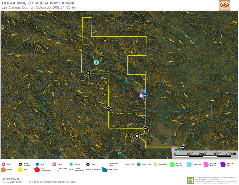 Las Animas, CO 508.54 Wet Canyon Topo 1