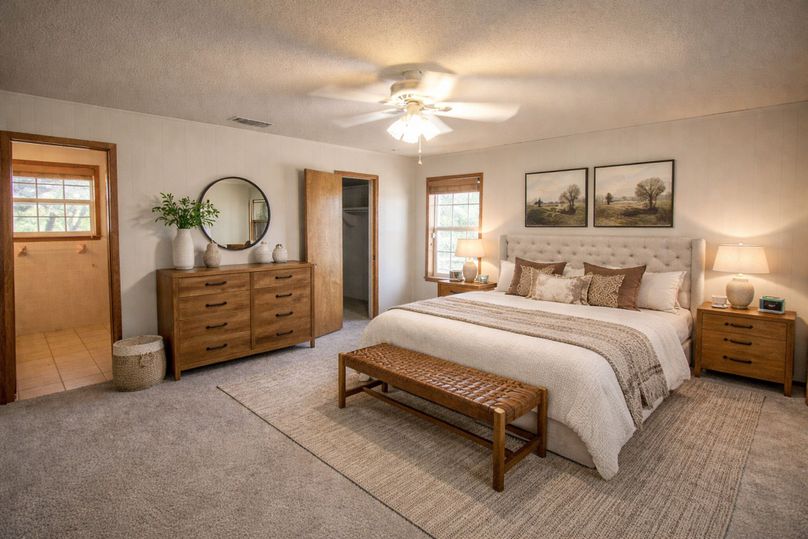 Rustic bedroom with neutral tones (1)