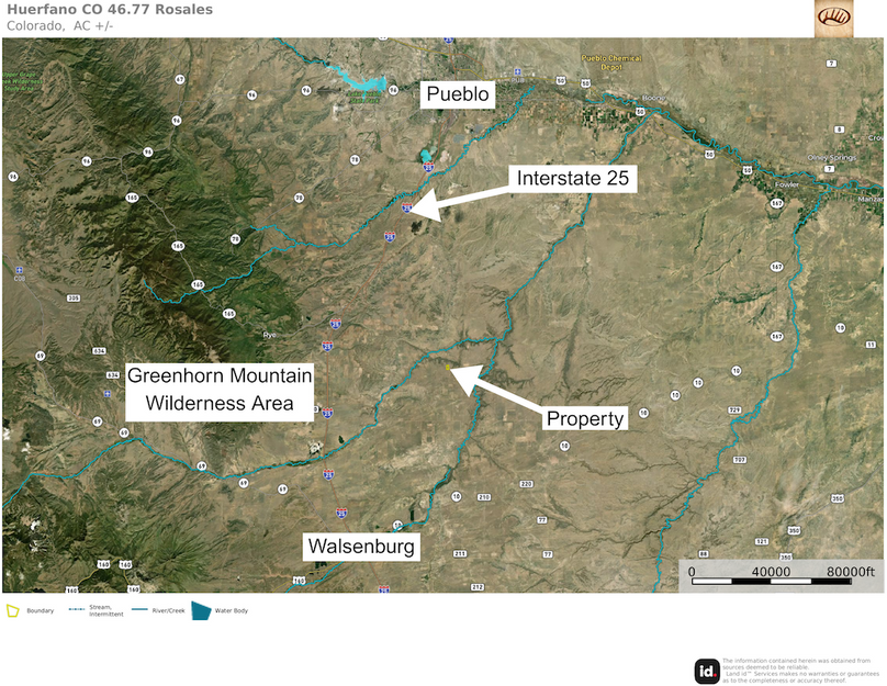 Huerfano CO 46.77 Rosales Aerial 2