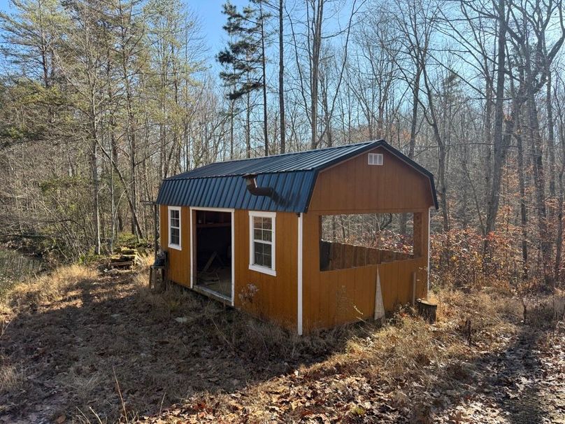 006 little fixer upper shed_cabin next to the pond