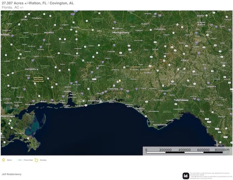 Extended Aerial #3 - 27.397 Acres Walton, FL - Covington, AL - Selrahc Limited Partnership