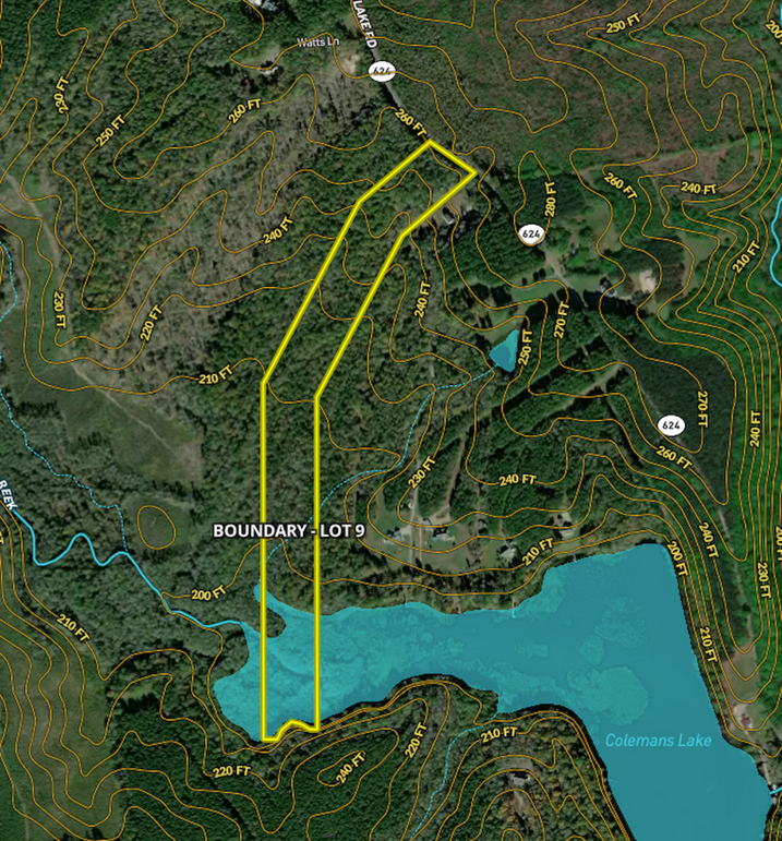 Aerial Topo and Water Features