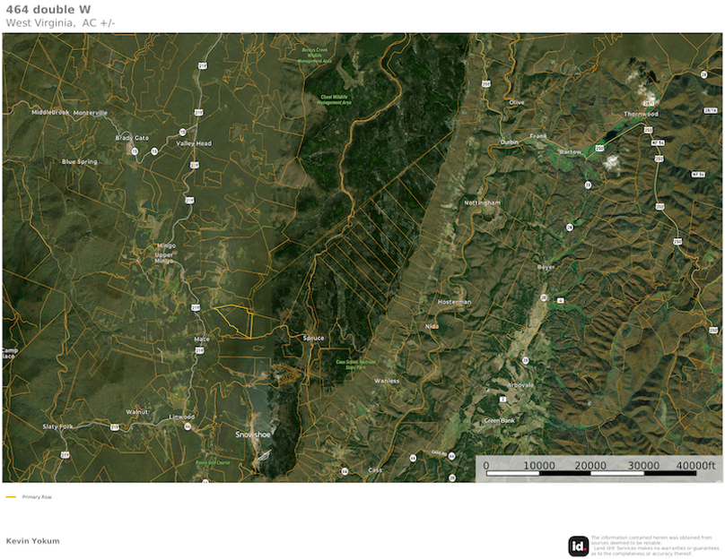 Rand Co WV 464 Land Fund WV map 4 overview