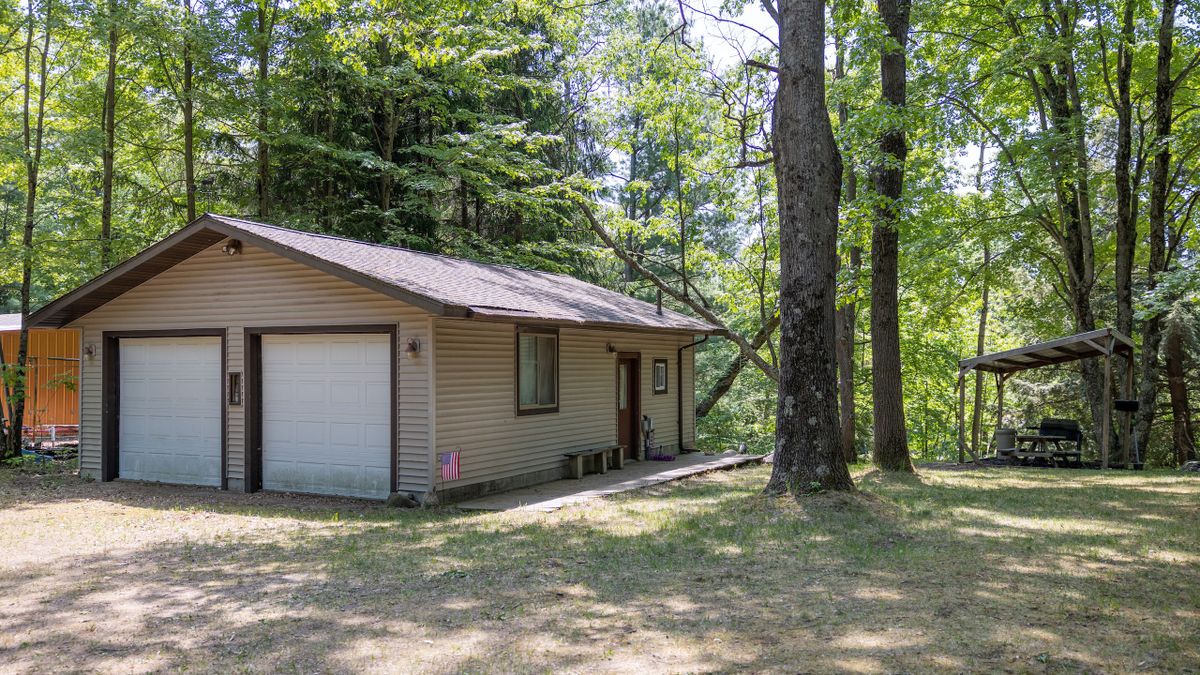 Cabin On The Big South Branch Of The Pere Marquette River In Michigan
