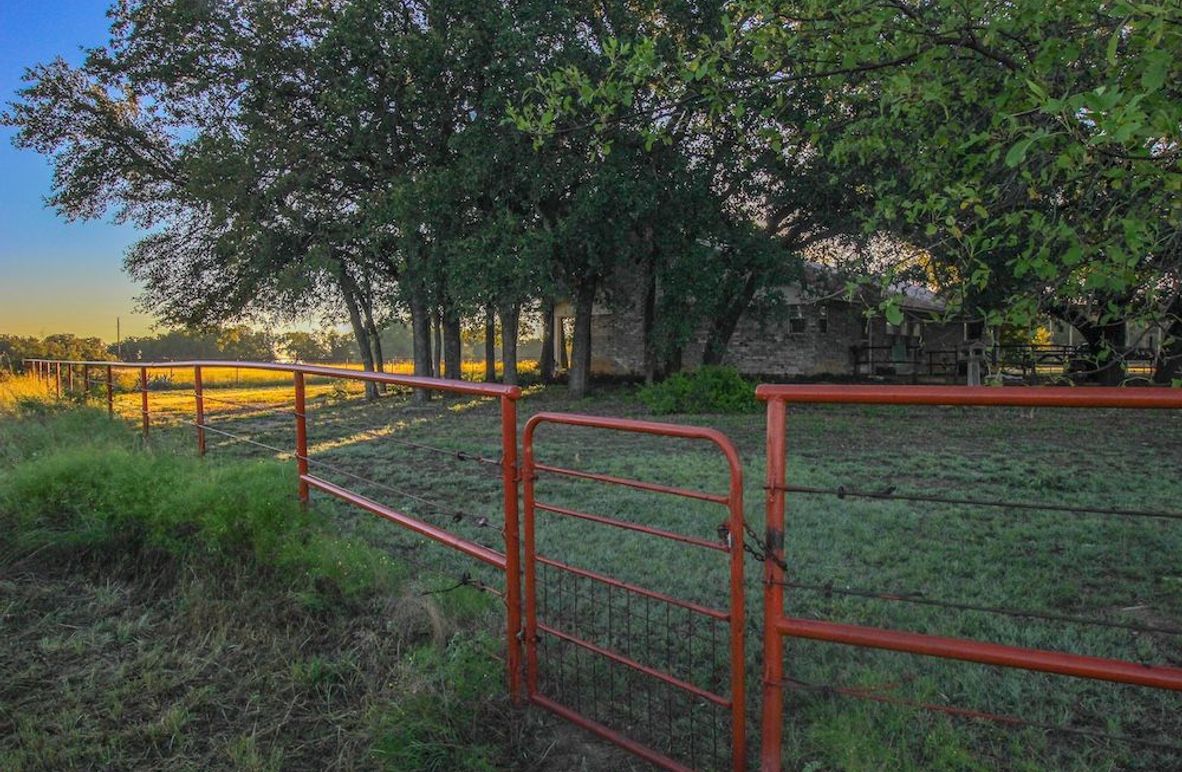 3. Pipe fencing around the home