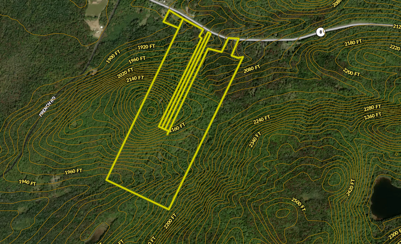 Hamilton County NY 165 Reininghaus Topo Map