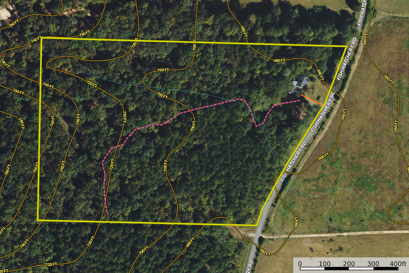 Contour Map Chattooga 19.14