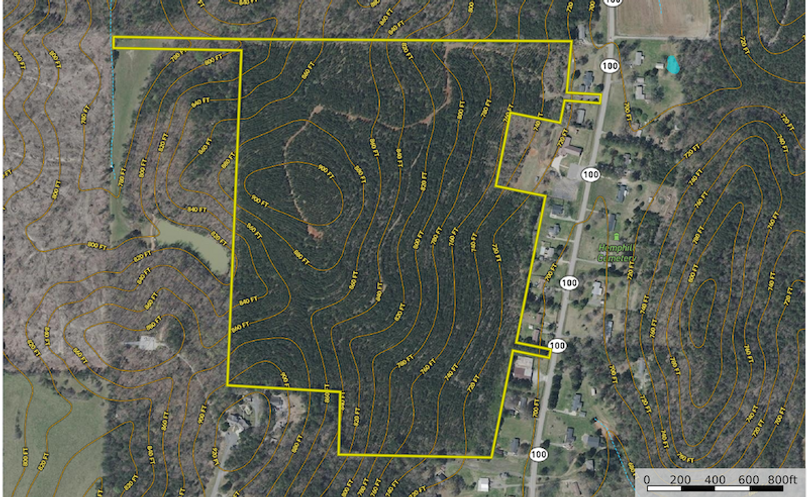 Contour Map - Floyd 91.8 Cave Spring