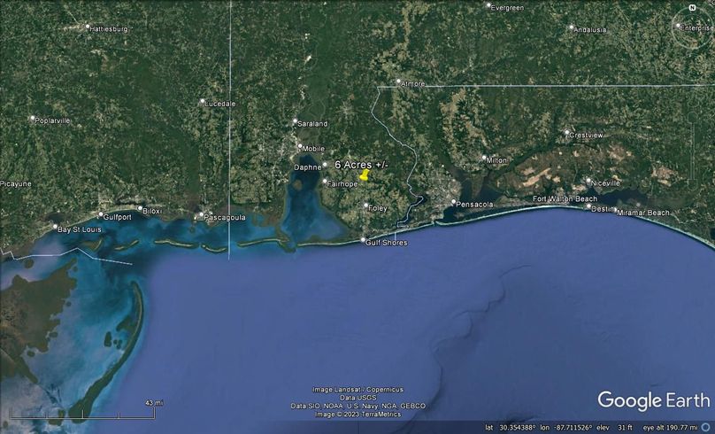 Aerial #7 Approx. 6 Acres Baldwin County, AL