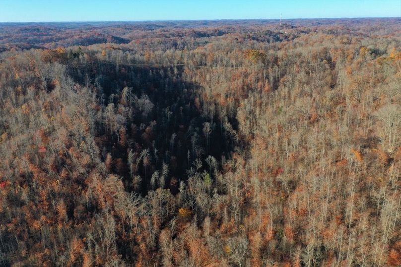 002 aerial drone shot from the east boundary looking to the west across the property